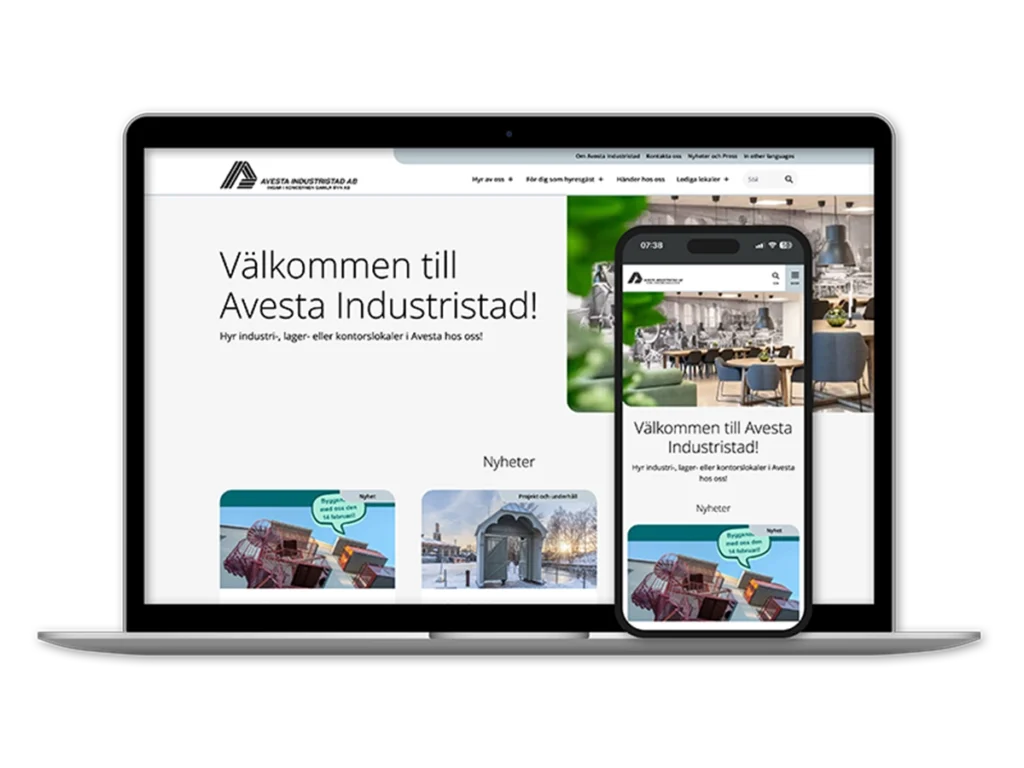 Avesta Industristad webbplats