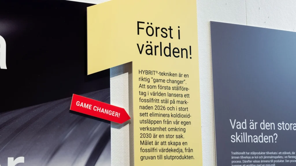 Omställningsutställning på Blå Lågan, SSAB