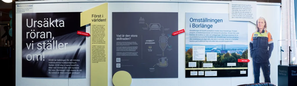 Omställningsutställning på Blå Lågan, SSAB