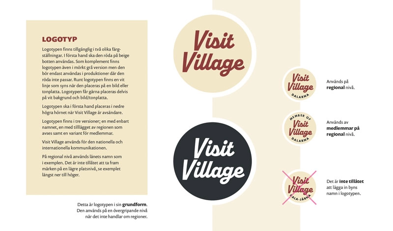 Visit village logotyp i olika format.