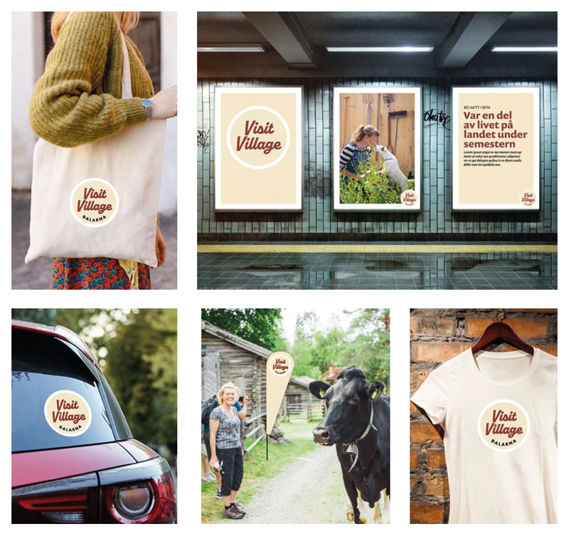 Olika användningsområden för visit village budskap
